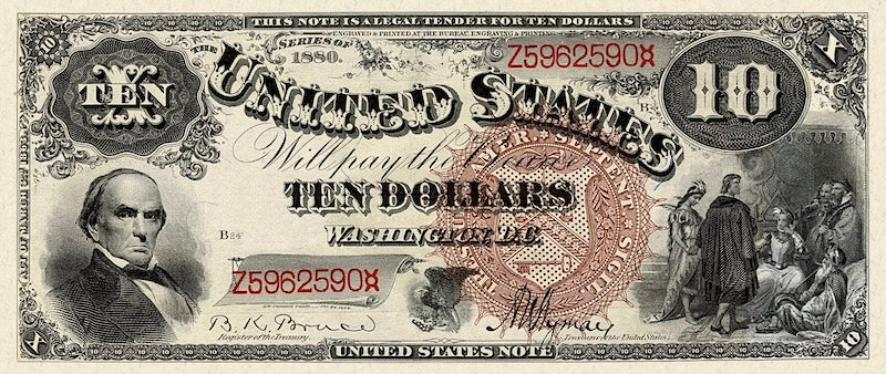 United States, Treasury Notes, 1 - 1000 Dollars, 1880, P.176 - P.184, Complete Set REPLICA My Store