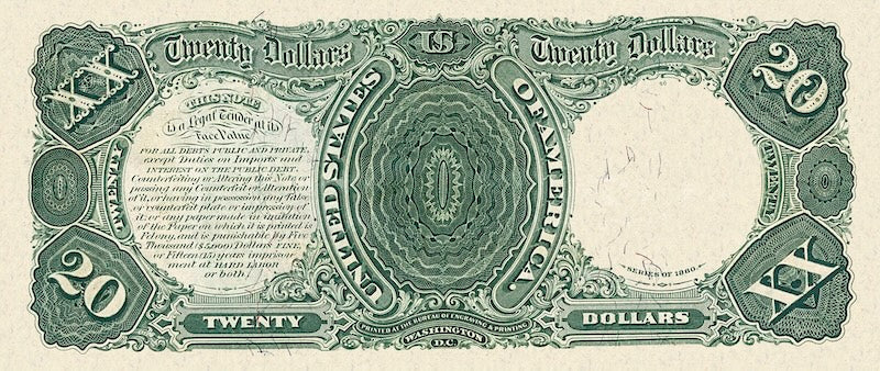 United States, Treasury Notes, 1 - 1000 Dollars, 1880, P.176 - P.184, Complete Set REPLICA My Store