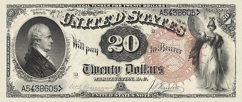 United States, Treasury Notes, 1 - 1000 Dollars, 1880, P.176 - P.184, Complete Set REPLICA My Store