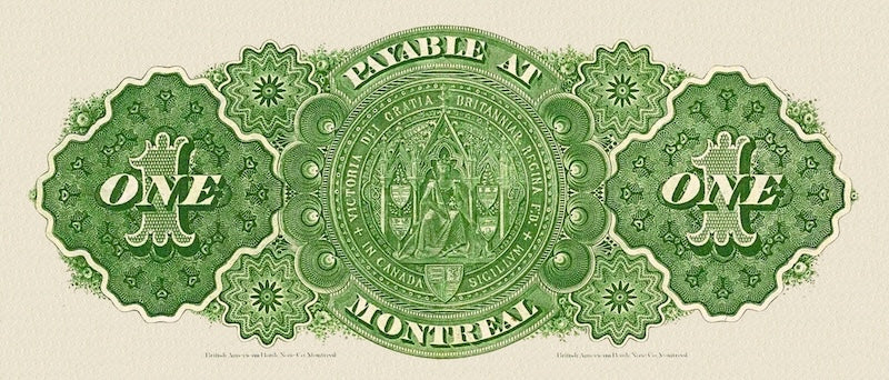 “Dominion of Canada 1 Dollar 1923 replica banknote”
