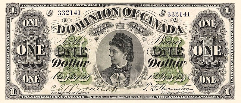 “Dominion of Canada 1 Dollar 1923 replica banknote”