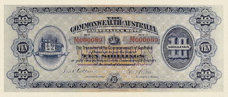 Australia, Commonwealth Treasury, 5 Shillings, 10 Shillings & 1 Pound, 1913, P.1, P.1A, P.2, Complete Set REPLICA My Store