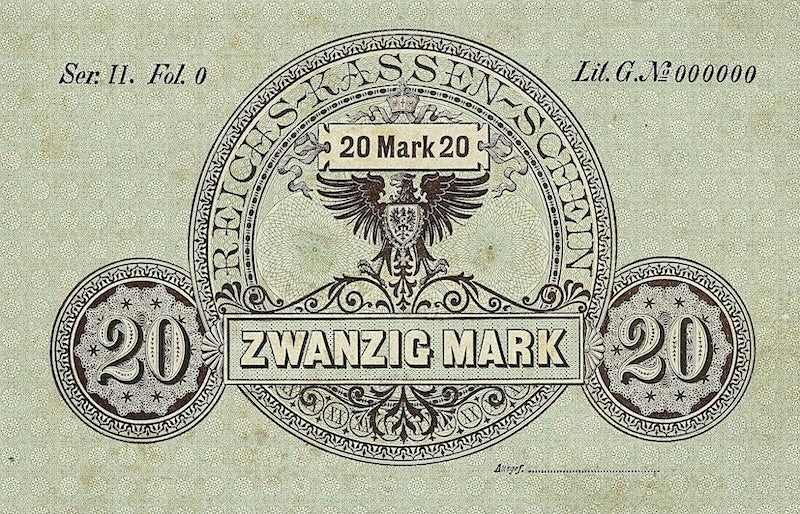 Germany, Reichskassenschein, 5, 20 & 50 Mark, 1874, P.1 - P.3 REPLICA My Store
