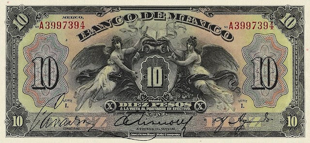 Mexico, Banco de Mexico,  5 - 1000 Pesos, 1925, P.21 - P.27, Complete Set REPLICA My Store
