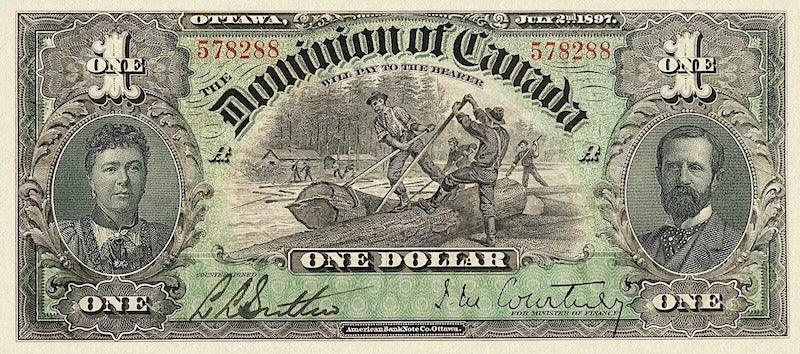 “Dominion of Canada 1 Dollar 1923 replica banknote”