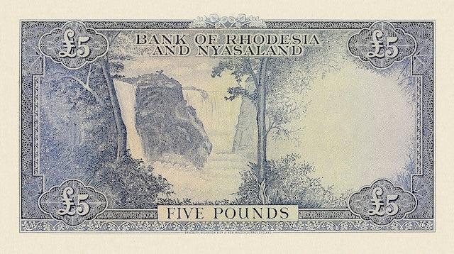 Rhodesia & Nyasaland, QEII 1956, 10 Shillings, 1, 5, 10 Pounds, P.20 - P.23, Complete Set REPLICA My Store