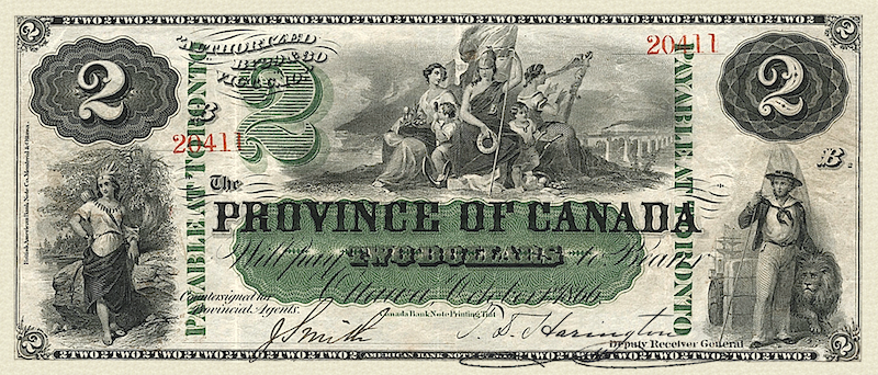 Province of Canada, 1 - 500 Dollars, 1866, P.1 - P.7A, Complete Set REPLICA My Store