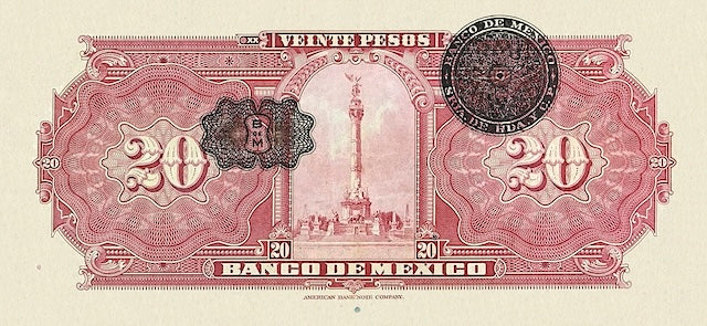 Mexico, Banco de Mexico,  5 - 1000 Pesos, 1925, P.21 - P.27, Complete Set REPLICA My Store