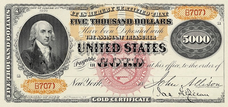 United States, 100 - 10000 Gold Dollars, 1870, P.249 - P.258, P.NL, Complete Set REPLICA My Store