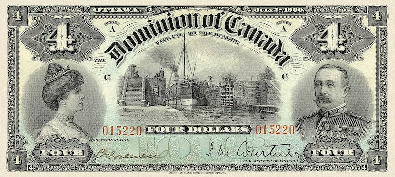Dominion of Canada, 4 Dollars, 1882 - 1902, Complete Set REPLICA My Store