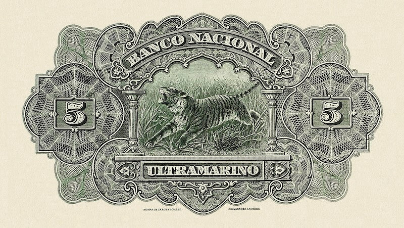 Portuguese India vintage 1924 replica banknotes full set front and back