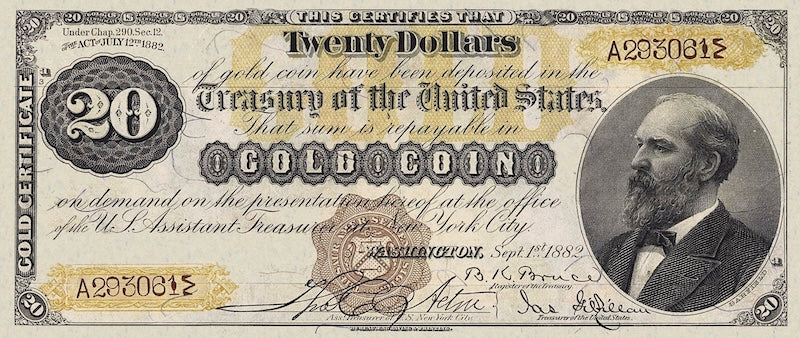 United States, 20 - 10000 Gold Dollars, 1882, P.259 - P.265, Complete Set REPLICA My Store