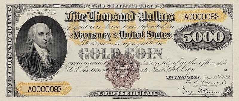 United States, 20 - 10000 Gold Dollars, 1882, P.259 - P.265, Complete Set REPLICA My Store