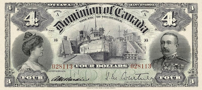 Dominion of Canada, 4 Dollars, 1882 - 1902, Complete Set REPLICA My Store