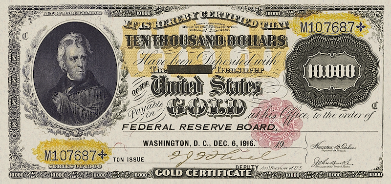 United States, 10000 Gold Dollars, 1900, P.268, REPLICA My Store