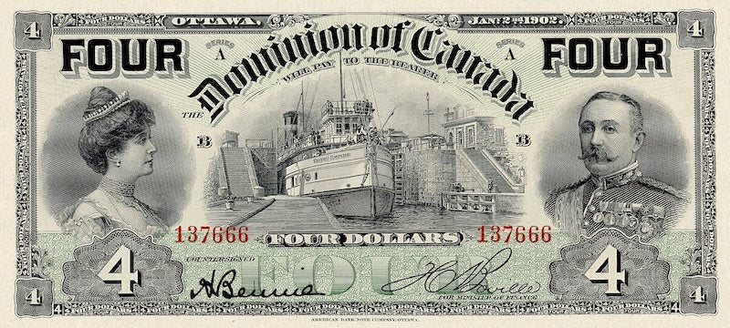 Dominion of Canada, 4 Dollars, 1882 - 1902, Complete Set REPLICA My Store