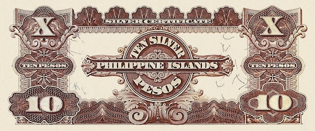 Philippine Islands (United States of America), Silver Certificate 2, 5 & 10 Pesos, 1903, P.25 - P.27, Complete Set REPLICA My Store
