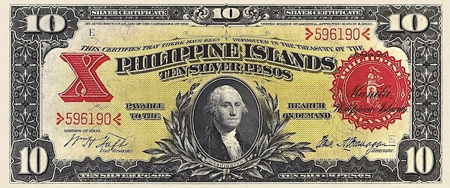Philippine Islands (United States of America), Silver Certificate 2, 5 & 10 Pesos, 1903, P.25 - P.27, Complete Set REPLICA My Store