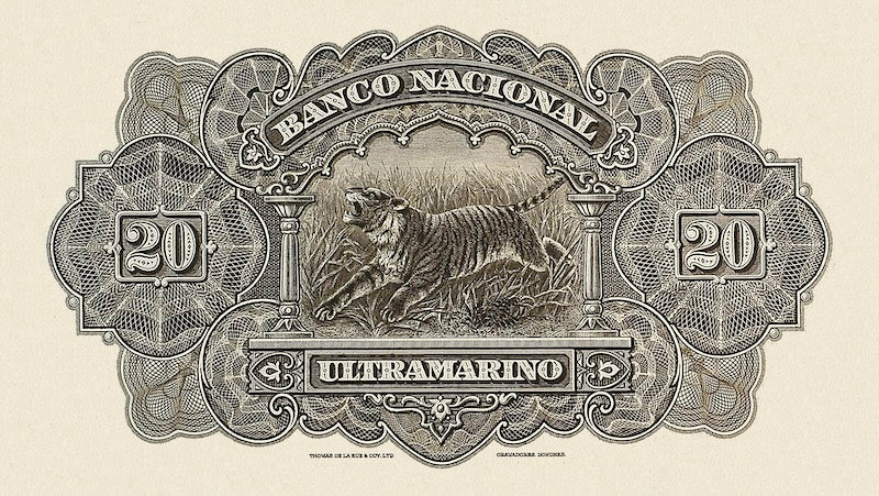 Portuguese India vintage 1924 replica banknotes full set front and back