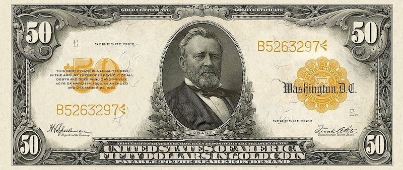 United States, 10 - 1000 Gold Dollars, 1922, P.274 - P.279, Complete Set REPLICA My Store