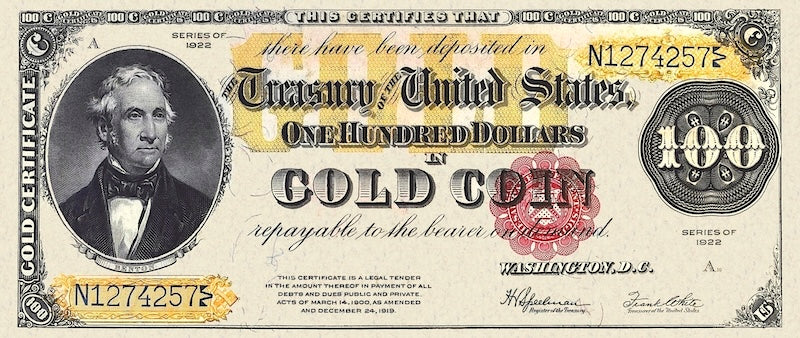 United States, 10 - 1000 Gold Dollars, 1922, P.274 - P.279, Complete Set REPLICA My Store