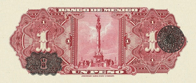 Mexico, Banco de Mexico,  1 - 1000 Pesos, 1936, P.28 - P.37, Complete Set REPLICA My Store