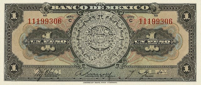 Mexico, Banco de Mexico,  1 - 1000 Pesos, 1936, P.28 - P.37, Complete Set REPLICA My Store