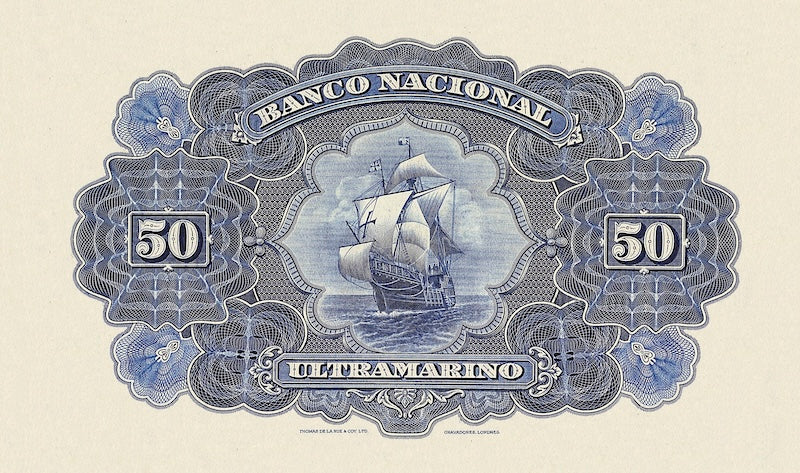 Portuguese India vintage 1924 replica banknotes full set front and back