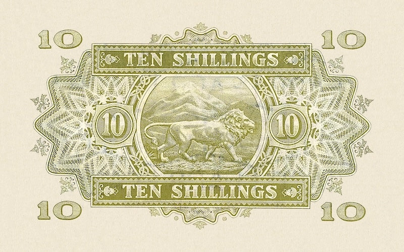 British East Africa, George VI 1938, 1 - 10000 Shillings,  P.27 - P.32, Complete Set REPLICA My Store