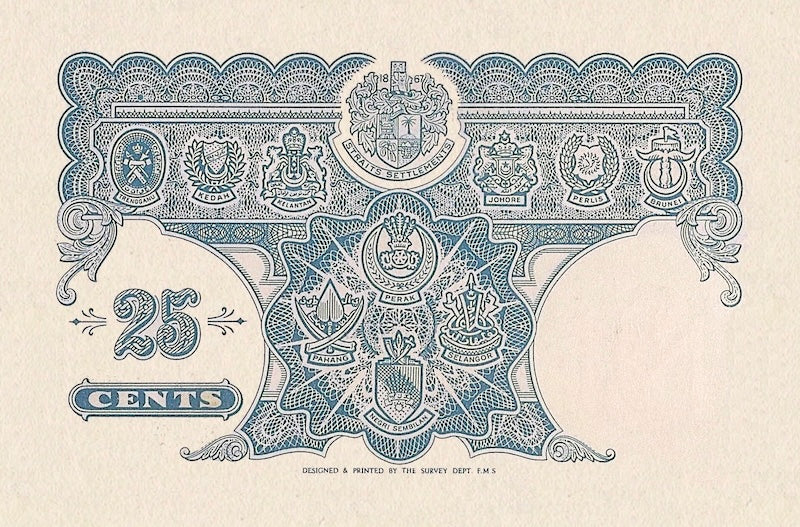 Malaya, 10 Cents - 10 Dollars, George VI, 1939 - 1940, P.1 - P.5, Complete Set My Store