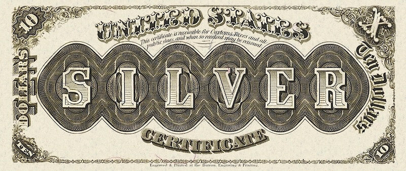 United States, Silver Certificate, 10 - 1000 Dollars, 1878, P.309 - P.314, Complete Set REPLICA My Store