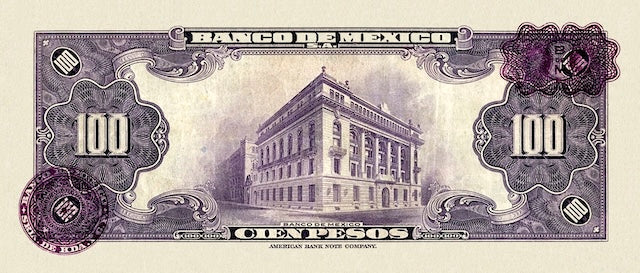 Mexico, Banco de Mexico,  1 - 1000 Pesos, 1936, P.28 - P.37, Complete Set REPLICA My Store