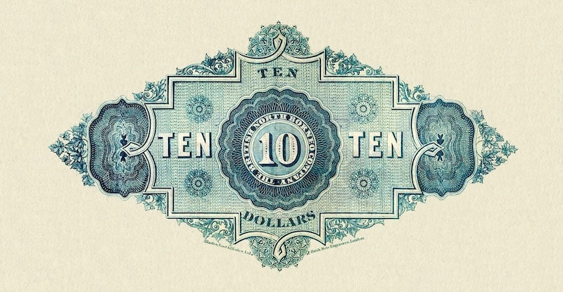 British North Borneo 1940 1 Dollar replica note front and back