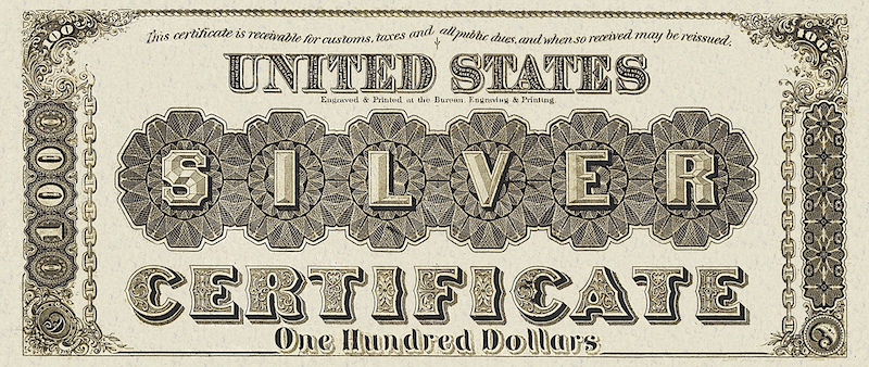United States, Silver Certificate, 10 - 1000 Dollars, 1878, P.309 - P.314, Complete Set REPLICA My Store