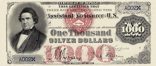 United States, Silver Certificate, 10 - 1000 Dollars, 1878, P.309 - P.314, Complete Set REPLICA My Store