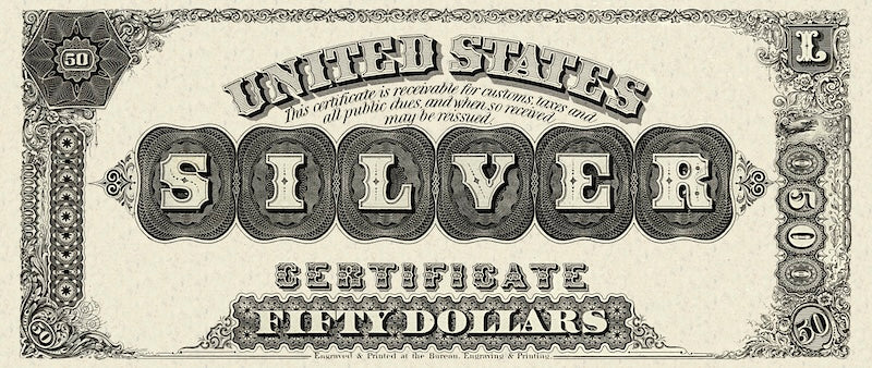 United States, Silver Certificate, 10 - 1000 Dollars, 1880, P.315 - P.320, Complete Set REPLICA My Store