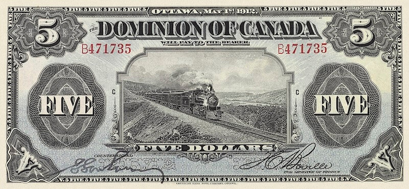 Dominion of Canada, 5 Dollars ( 3 varieties), 1912, P.31, REPLICA My Store