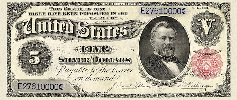United States, Silver Certificate, 1 - 1000 Dollars, 1891, P.326 - P.334, Complete Set REPLICA My Store