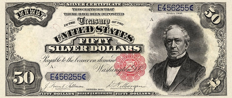 United States, Silver Certificate, 1 - 1000 Dollars, 1891, P.326 - P.334, Complete Set REPLICA My Store