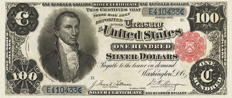 United States, Silver Certificate, 1 - 1000 Dollars, 1891, P.326 - P.334, Complete Set REPLICA My Store