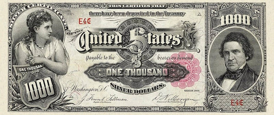 United States, Silver Certificate, 1 - 1000 Dollars, 1891, P.326 - P.334, Complete Set REPLICA My Store