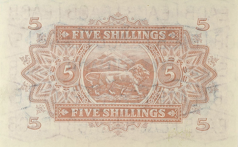 British East Africa, Elizabeth II 1953, 5, 10, 20 & 100 Shillings, P.33 - P.36, Complete Set REPLICA My Store