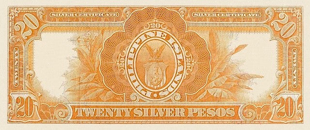 Philippine Islands (United States of America), Silver Certificate 5, 10 & 20 Pesos, 1908, P.34 - P.36, Complete Set REPLICA My Store