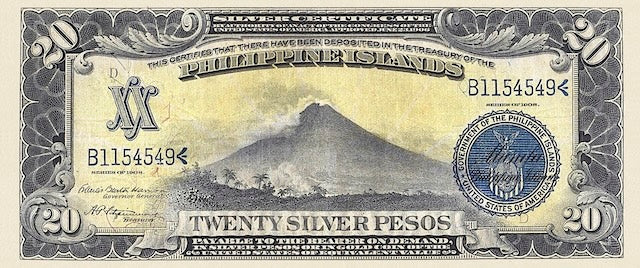 Philippine Islands (United States of America), Silver Certificate 5, 10 & 20 Pesos, 1908, P.34 - P.36, Complete Set REPLICA My Store