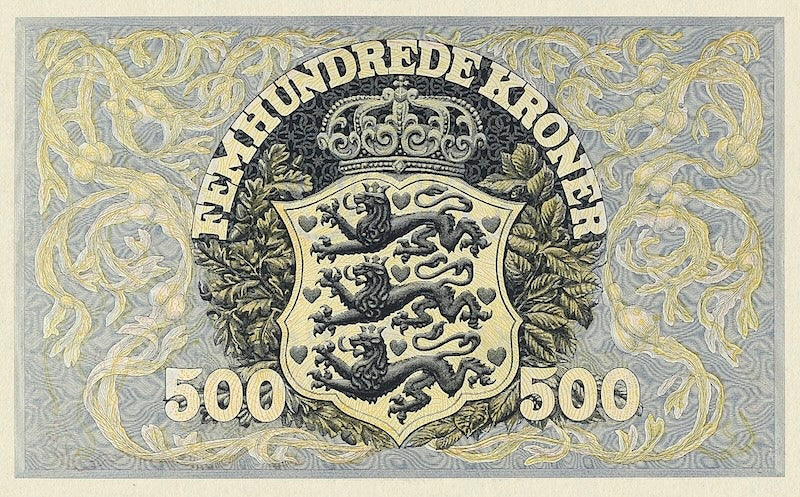 Denmark, Danmarks Nationalbank, 500 Kroner, 1937-1962, P.34 & P.41, REPLICA My Store