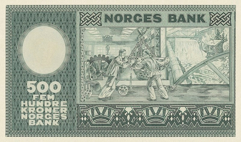 Norway, Norges Bank, 5 - 1000 Kroner, 1948 - 1976, P.30 - P.35, Complete Set REPLICA My Store