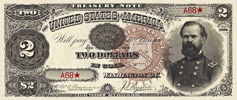 United States, Treasury Notes, 1 - 1000 Dollars, 1890, P.344 - P.350, Complete Set REPLICA My Store