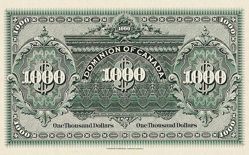 Dominion of Canada, 1000 Dollars, 1924, P.34A, REPLICA My Store