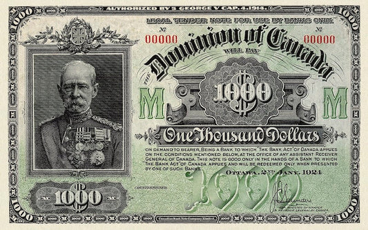 Dominion of Canada, 1000 Dollars, 1924, P.34A, REPLICA My Store