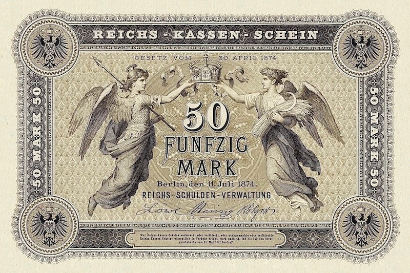 Germany, Reichskassenschein, 5, 20 & 50 Mark, 1874, P.1 - P.3 REPLICA My Store